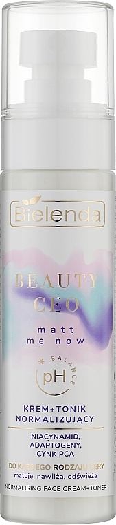 Крем-тоник для лица, нормализующий - Bielenda Beauty CEO Matt Me Now