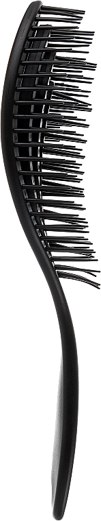 Расческа для волос овальная продувная, черная - Avenir Cosmetics — фото N2