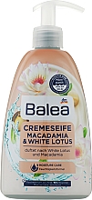 Парфумерія, косметика Рідке крем-мило "Макадамія та білий лотос" - Balea Macadamia & White Lotus Cream Soap