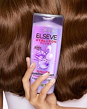 Шампунь-филлер с гиалуроновой кислотой для волос, нуждающихся в увлажнении и объеме - L'Oreal Paris Elseve Hyaluron Plump — фото N6