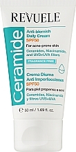 Дневной крем против пигментных пятен - Revuele Ceramide Anti-Blemish Daily Face Cream For Acne-Prone Skin — фото N1