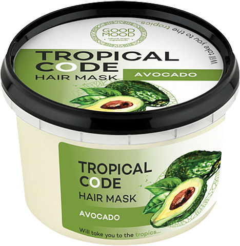 Маска для волос "Авокадо" - Good Mood Tropical Code Hair Mask Avocado — фото N1