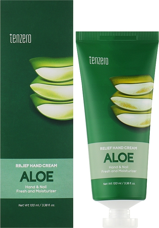 Рельефный крем для рук с алое вера - Tenzero Relief Hand Cream Aloe — фото N2