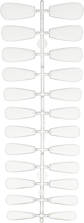 Гелевые типсы для наращивания ногтей "Балерина Medium" Di1585 - Divia Gel Nail Tips Ballerina Medium Di1585 — фото N2