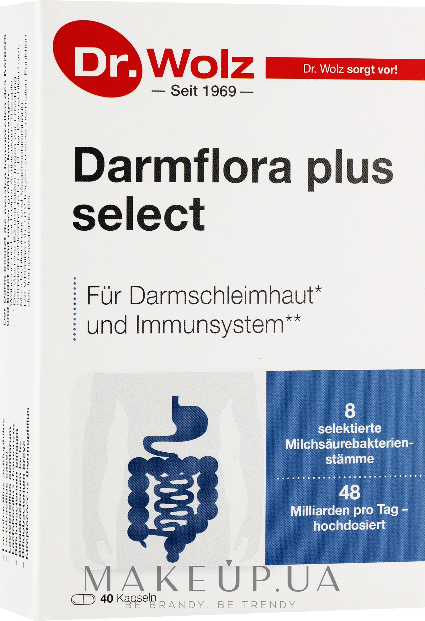 Пробіотики після антибіотиків - Dr. Wolz Darmflora Plus Select — фото 40шт