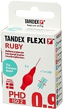 Духи, Парфюмерия, косметика Межзубные ершики, 0.9 mm, рубиновый - Tandex Flexi Super Fine Ruby