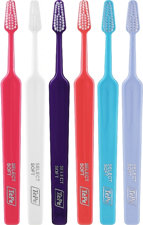 Набор зубных щеток, 6 шт, вариант 1 - TePe Select Soft — фото N1