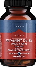 Парфумерія, косметика Харчова добавка - Terranova Vitamin D3+K2 2000 Complex