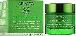 Крем против старения и потери упругости кожи - Apivita Bee Radiant Signs Of Aging & Anti-Fatigue Cream Rich Texture — фото N2