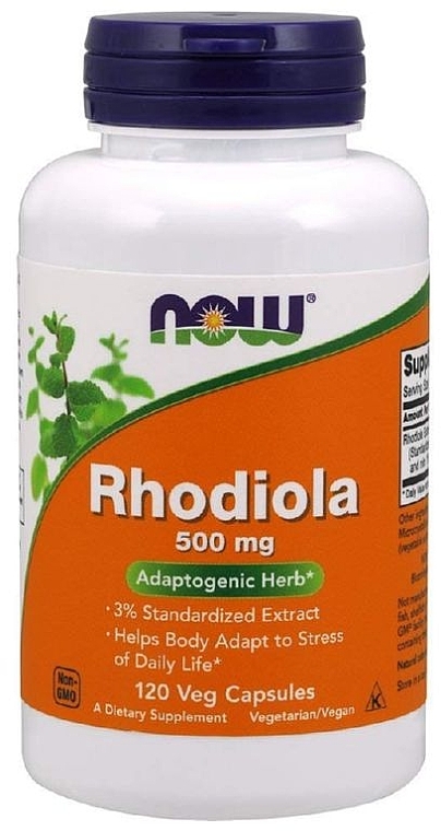 Пищевая добавка "Родиола золотой корень", 500 мг - Solgar Rhodiola  — фото N1
