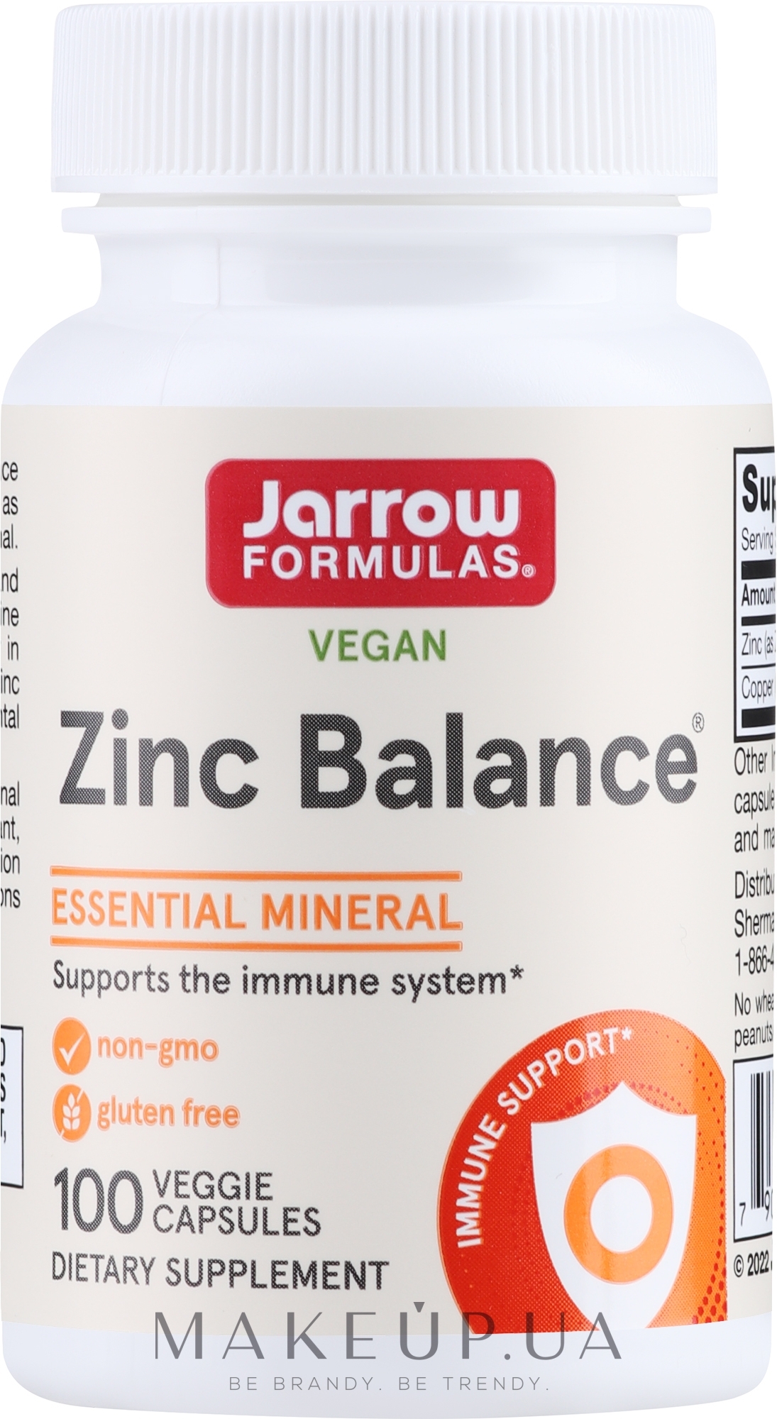 Пищевые добавки "Цинк" - Jarrow Formulas Zinc Balance — фото 100шт