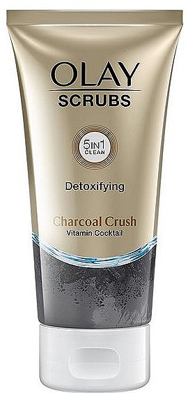 Детоксифікувальний скраб для обличчя з вугіллям - Olay Scrubs Detoxifying Charcoal Crush — фото N1