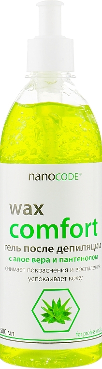 УЦЕНКА Гель после депиляции с алоэ вера и пантенолом - NanoCode Wax Comfort Gel * — фото N3