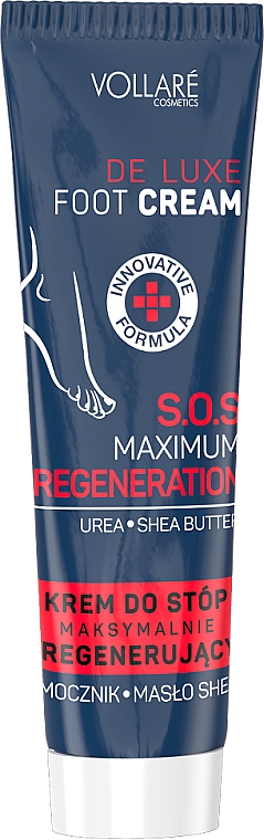 Крем для ніг - Vollare De Luxe Foot Cream S.O.S Maximum Regeneration — фото N3
