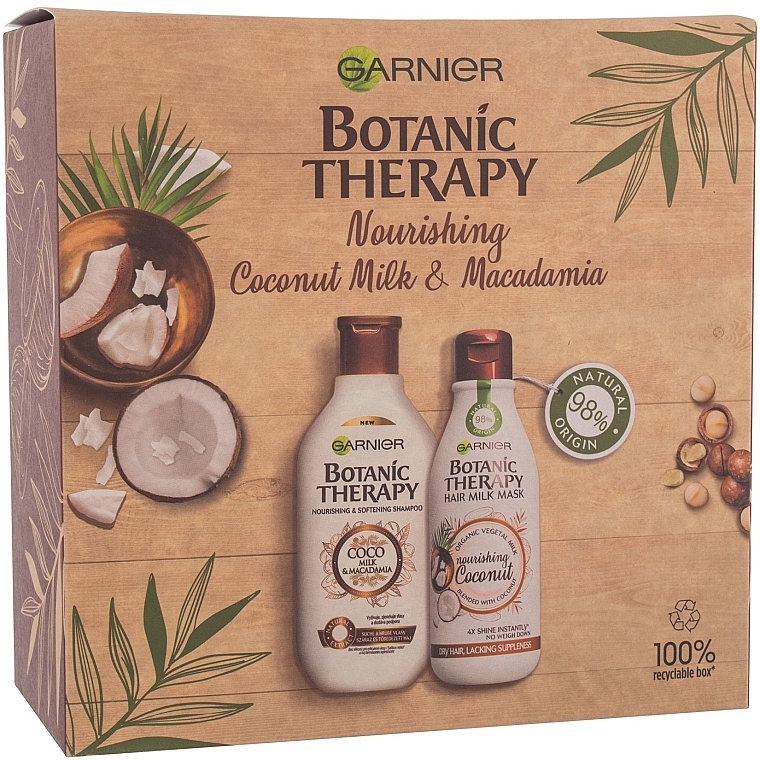 Набор - Garnier Botanic Therapy Coconut (shmp/250ml + h/mask/250ml) — фото N1