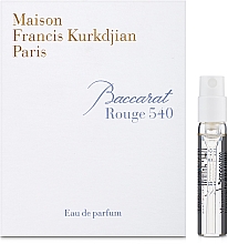 Духи, Парфюмерия, косметика Maison Francis Kurkdjian Baccarat Rouge 540 - Парфюмированная вода (пробник)