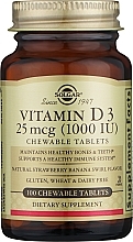 Добавка харчова "Вітамін D3", 25 мкг  - Solgar Vitamin D3 1000 IU — фото N1