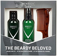 Духи, Парфюмерия, косметика Набор по уходу за бородой - Men Rock Awakening Beardy Beloved Sicilian Lime Starter Kit (b/sh/100ml + b/balm/100ml + b/comb/1pc)