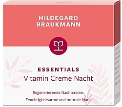 Нічний вітамінний крем для обличчя - Hildegard Braukmann Essentials Vitamin Cream Night — фото N2