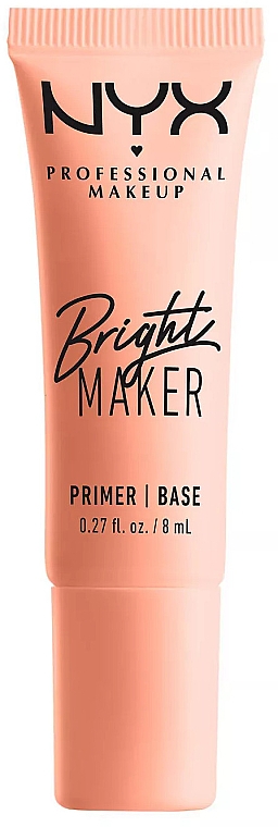 Освітлювальний праймер для обличчя - NYX Professional Bright Maker Brightening Primer (міні) — фото N1
