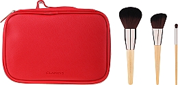Набор кистей для макияжа - Clarins (brush/3pcs + bag) — фото N2
