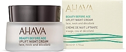 Ліфтинговий нічний крем широкого спектру - Ahava Beauty Before Age Uplifting Night Cream For Face, Neck & Decollete — фото N2