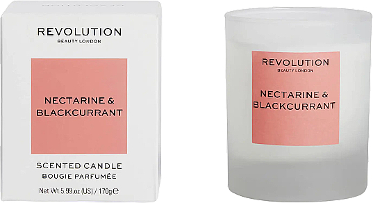 Ароматична свічка «Нектарин і чорна смородина» - Makeup Revolution Nectarine & Blackcurrant Scented Candle — фото N3