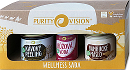 Духи, Парфюмерия, косметика Набор - Purity Vision Bio Wellness (b/peel/110g + butter/120ml + water/50ml)