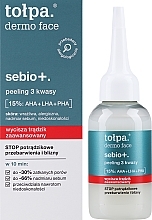 Пілінг із трьома кислотами - Tolpa Dermo Face Sebio+ — фото N1