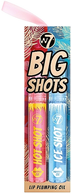 Набор - W7 Big Shots Gift Set (lip/oil/2x2ml) — фото N1