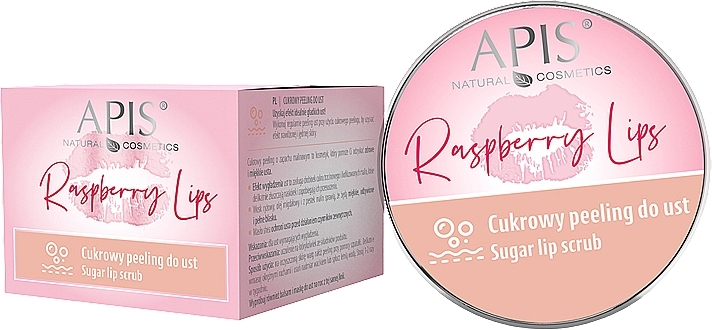 Сахарный скраб для губ - APIS Professional Raspberry Lips Sugar Lip Scrub  — фото N1