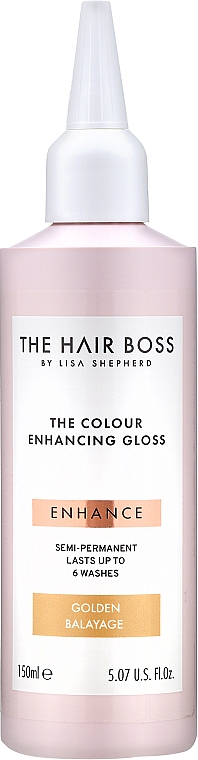 Усилитель цвета, для золотых тонов - The Hair Boss Colour Enhancing Gloss Golden Balayage — фото N1