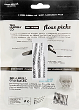 Флосс-зубочистки из кукурузного крахмала «Освежающая мята+Активированный уголь» - The Humble Co. Floss Picks — фото N2