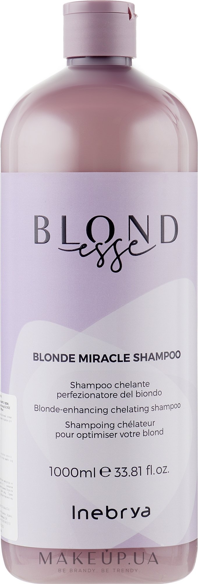 Шампунь для оттенков блонд - Inebrya Blondesse Blonde Miracle Shampoo — фото 1000ml