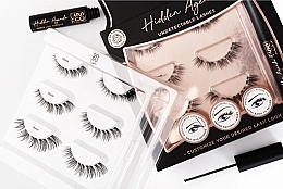 Набор накладных ресниц 10-14 мм + клей - Sosu by SJ Hidden Agenda Undectectable Lashes — фото N2