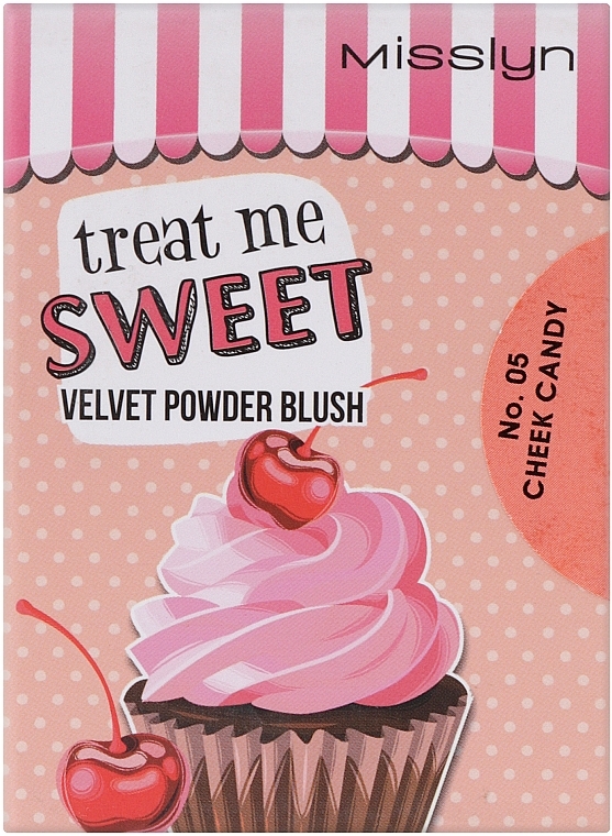 Рум'яна для обличчя - Misslyn Treat Me Sweet! Velvet Powder Blush — фото N2