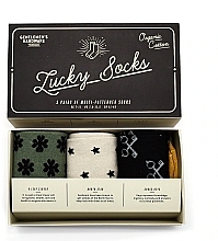 Парфумерія, косметика Набір шкарпеток чоловічих, 3 шт. - Gentlemen's Hardware Lucky Socks