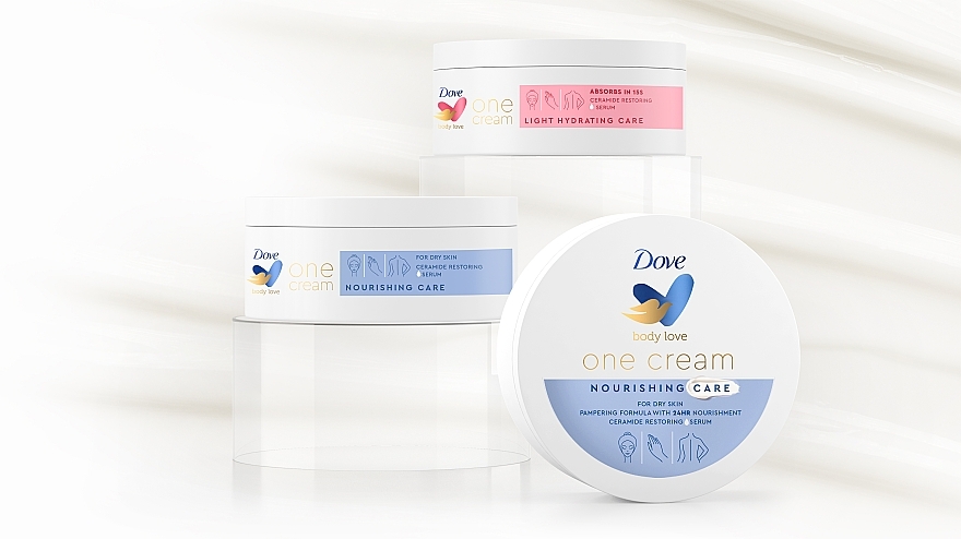 Крем для обличчя, рук і тіла - Dove Body Love One Cream Nourishing Care — фото N5