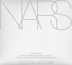 Набор жидких румян - Nars Invite Only Mini Afterglow Liquid Blush Set (blush/3х3g.2) — фото N2