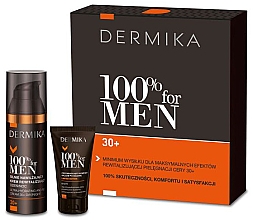 Парфумерія, косметика Набір - Dermika 100% For Men 30+ (ash/balm/40ml + cr/50 ml)