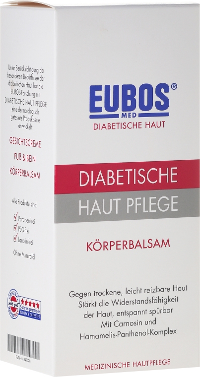 Бальзам для тела - Eubos Med Diabetic Skin Care Body Balm Anti Xerosis — фото N1