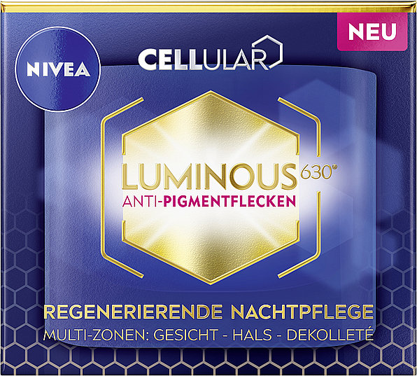 Крем для обличчя проти пігментних плям, нічний - NIVEA Cellular Luminous 630 — фото N2