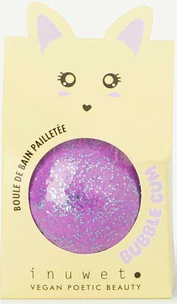 Бомбочка для ванни - Inuwet Bath Bomb Glitter Bubble Gum — фото N1