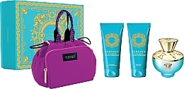 Versace Dylan Turquoise Pour Femme - Набір (edt/100ml + b/gel/100ml + sh/gel/100ml + bag) — фото N1