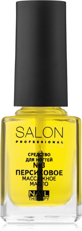 Персикова масажна олія для кутикули №3 - Salon Nail Professional — фото N1