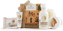 Духи, Парфюмерия, косметика Набор, 5 продуктов - The Body Shop Soothing Almond Milk & Honey Little Gift Box