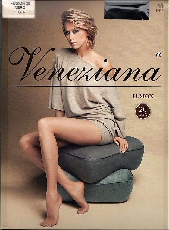 Колготки для женщин "Fusion 3D", 20 Den, Nero - Veneziana — фото N1