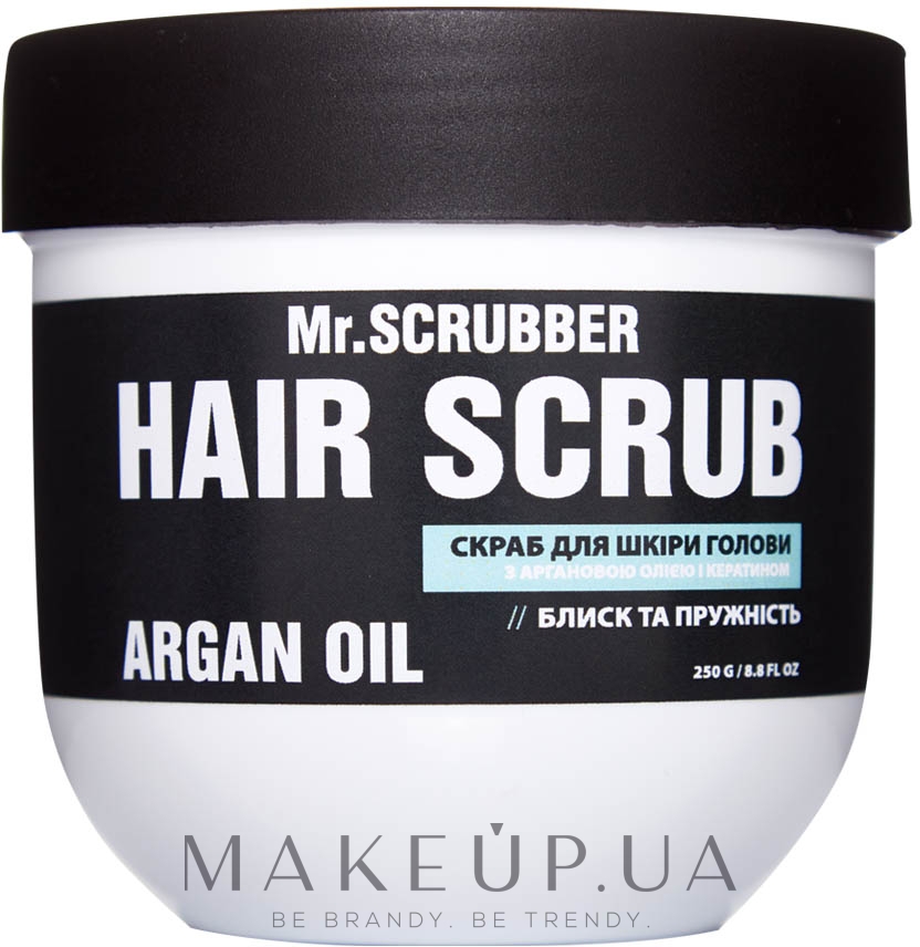 Скраб для шкіри голови, з аргановою олією та кератином - Mr.Scrubber Argan Oil Hair Scrub — фото 250g