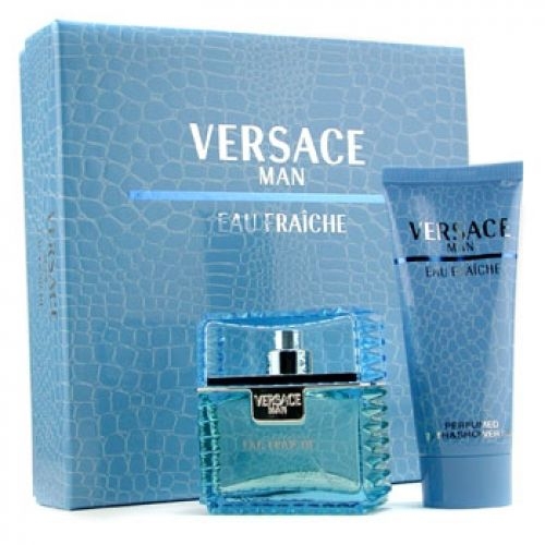 Versace Man Eau Fraiche - Набор (edt 50 + s/g 100) — фото N1