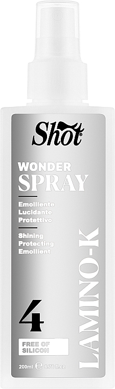 Фінішний спрей для волосся - Shot Lamino-K Wonder Spray — фото N1